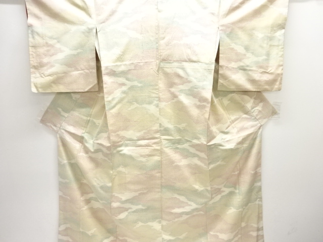 JAPANESE KIMONO / ANTIQUE KIMONO / SILK / TOKAMACHI TSUMUGI / WOVEN MIST